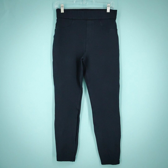 Spanx Size Medium M Navy Blue The Perfect Pant Ankle Length Pull On Pants - Picture 1 of 7